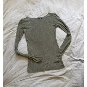JOE’S WOMENS GREY KNIT WIDE‎ NECK BLOUSE